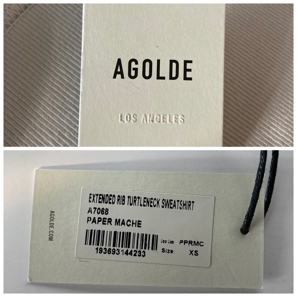 Agolde Extended Rib Sweatshirt - Picture 5 of 9